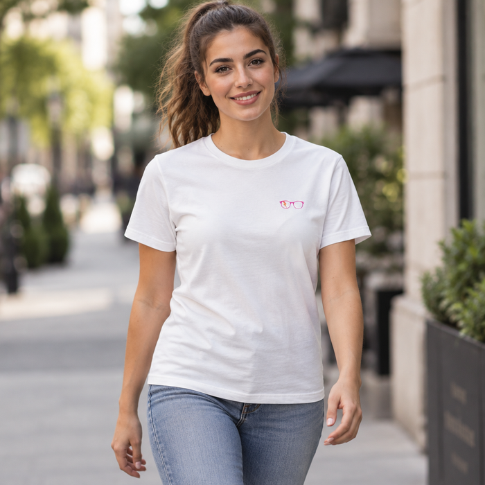 PINK/ORANGE GLASSES - WOMEN'S TEE
