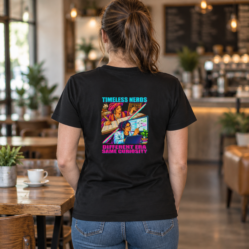 Timeless Nerds Business & Finance Women’s Tee in Black