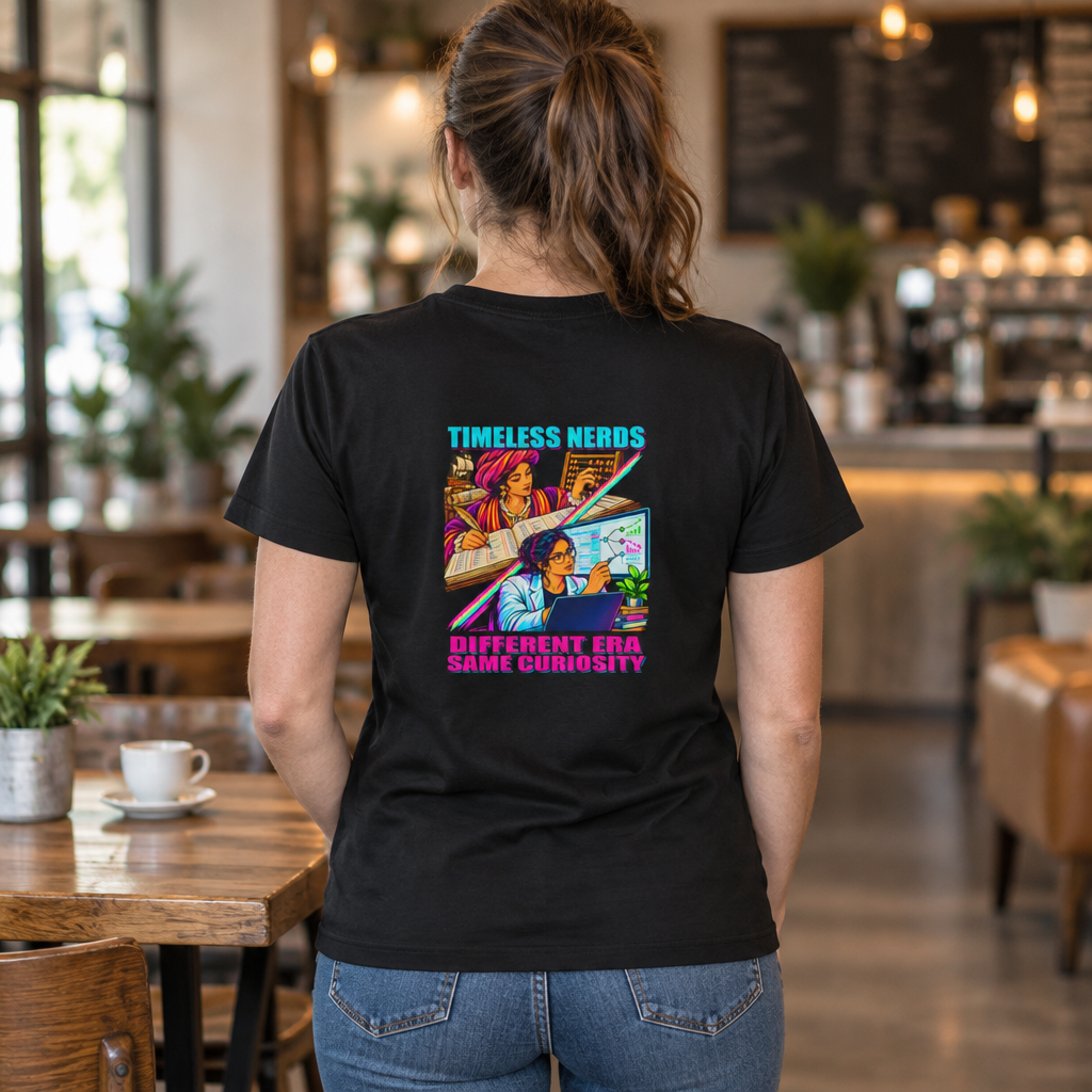 Timeless Nerds Business &amp; Finance Women’s Tee in Black