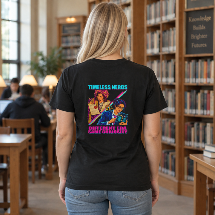 Timeless Nerds Law &amp; Justice Women’s Tee in Black