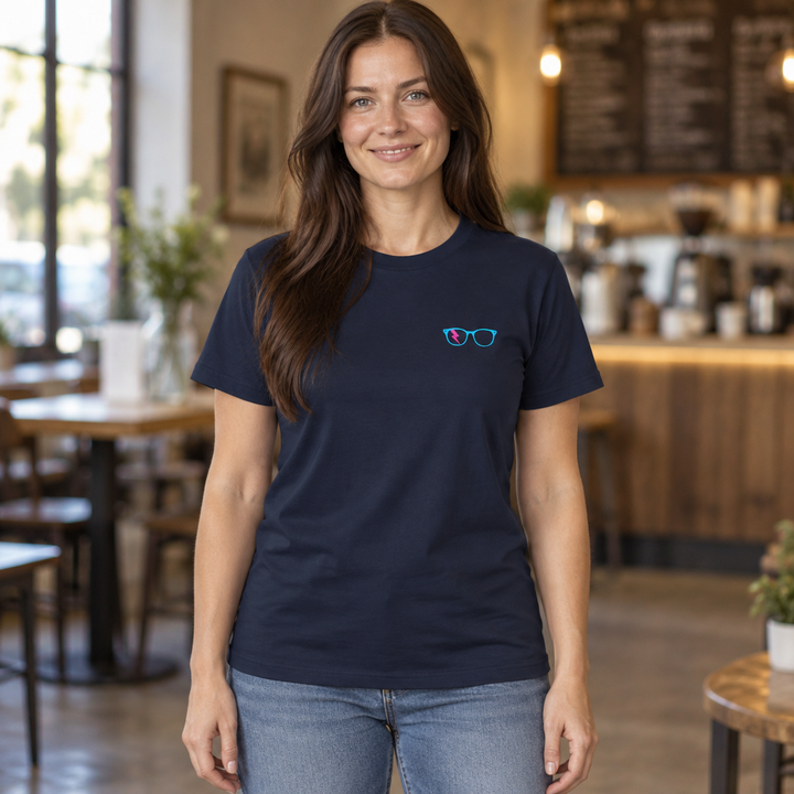 Numbers Rule the World Women’s Tee in Navy