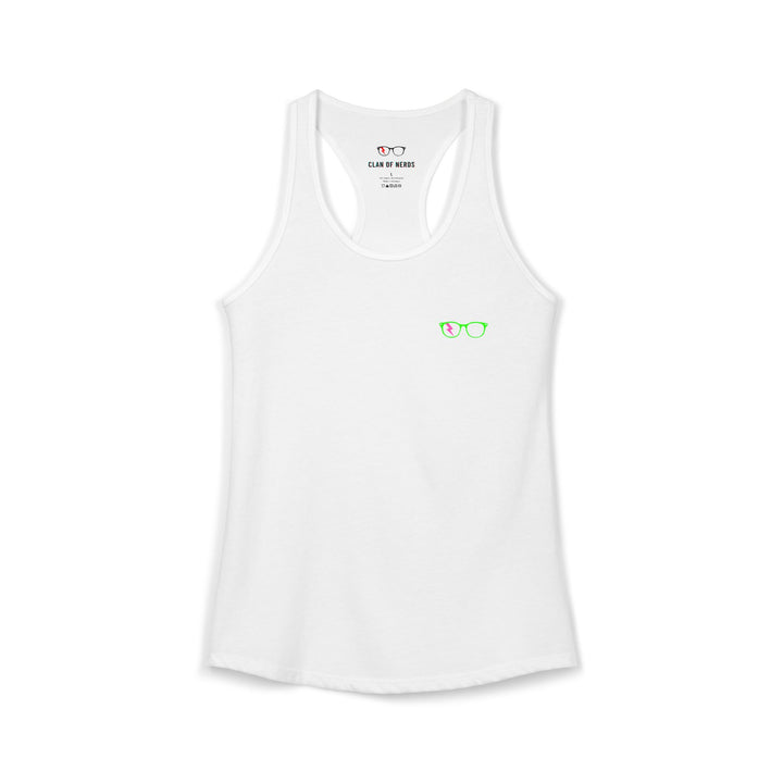 Green/Pink Glasses Women’s Tank by Clan of Nerds