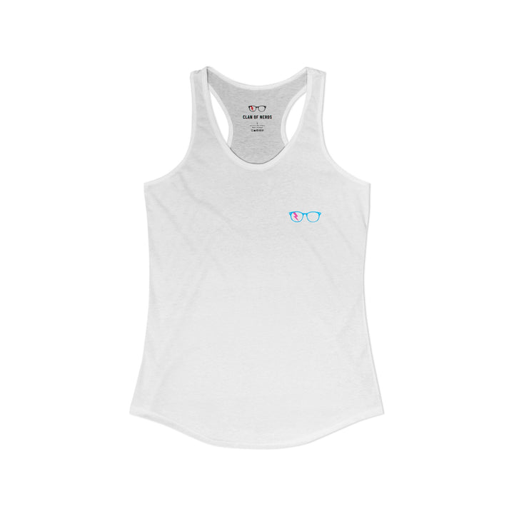 Cyan/Pink Glasses Women’s Tank by Clan of Nerds