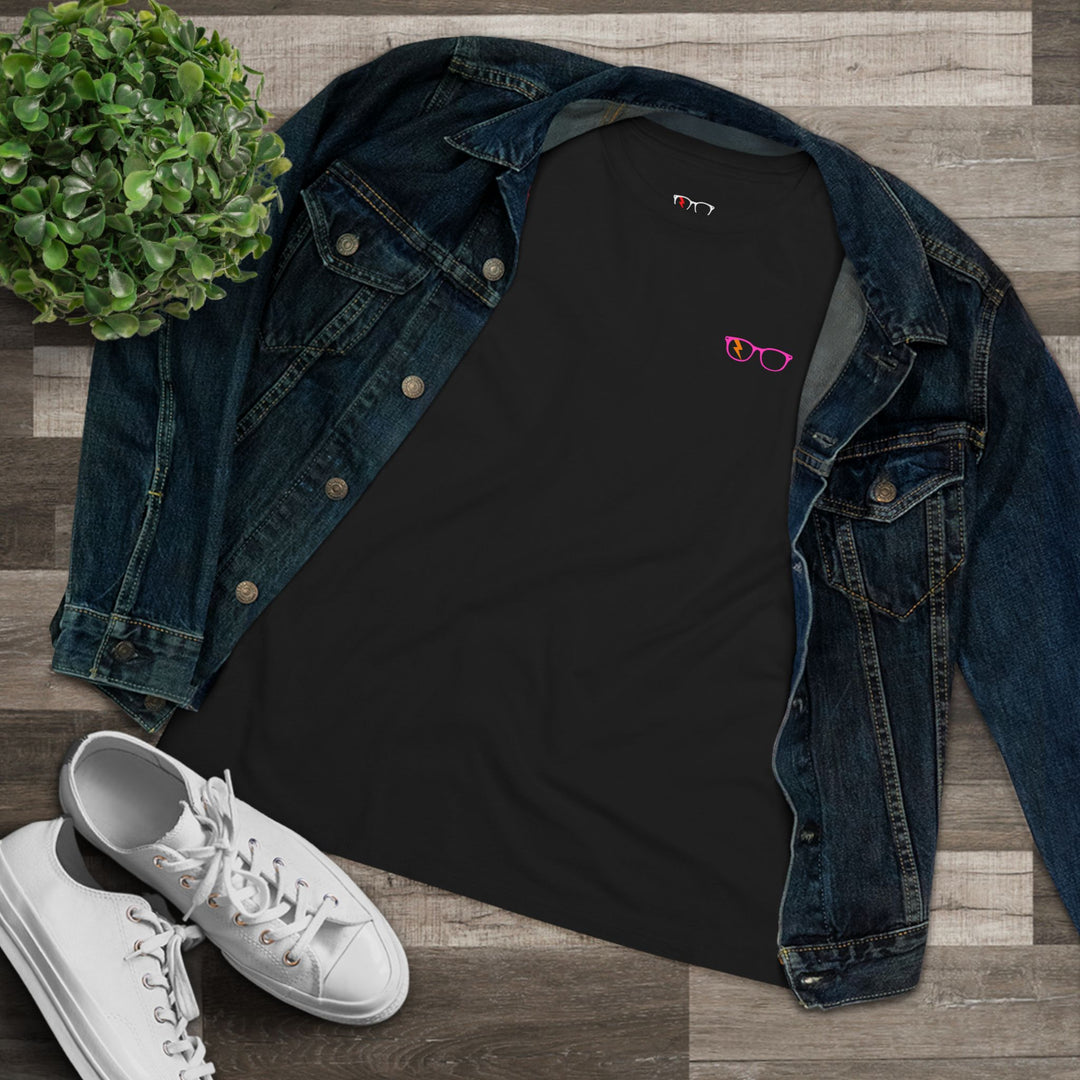 Pink/Orange Glasses Women’s Tee by Clan of Nerds
