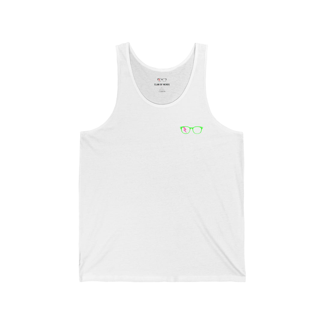 Green/Pink Glasses Men’s Tank by Clan of Nerds