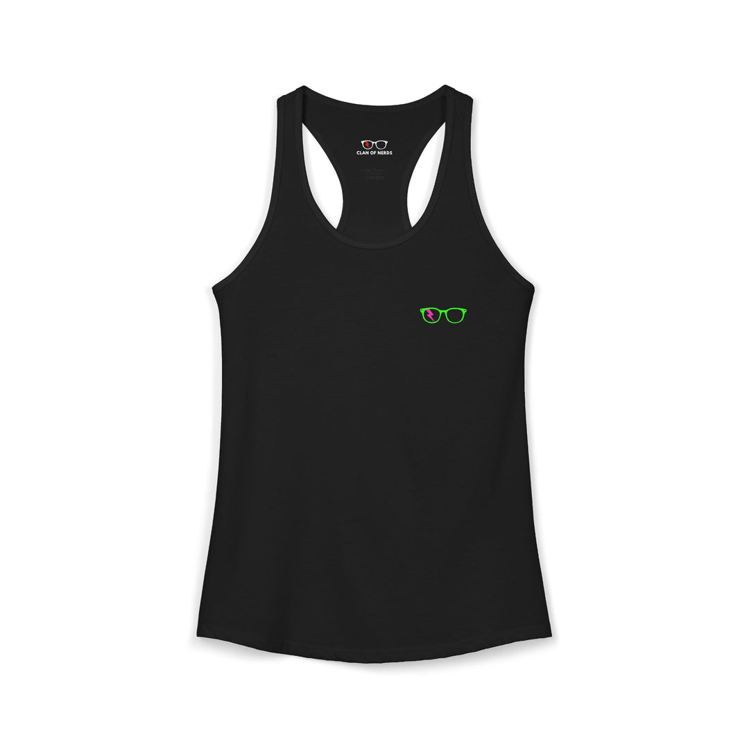 Green/Pink Glasses Women’s Tank by Clan of Nerds