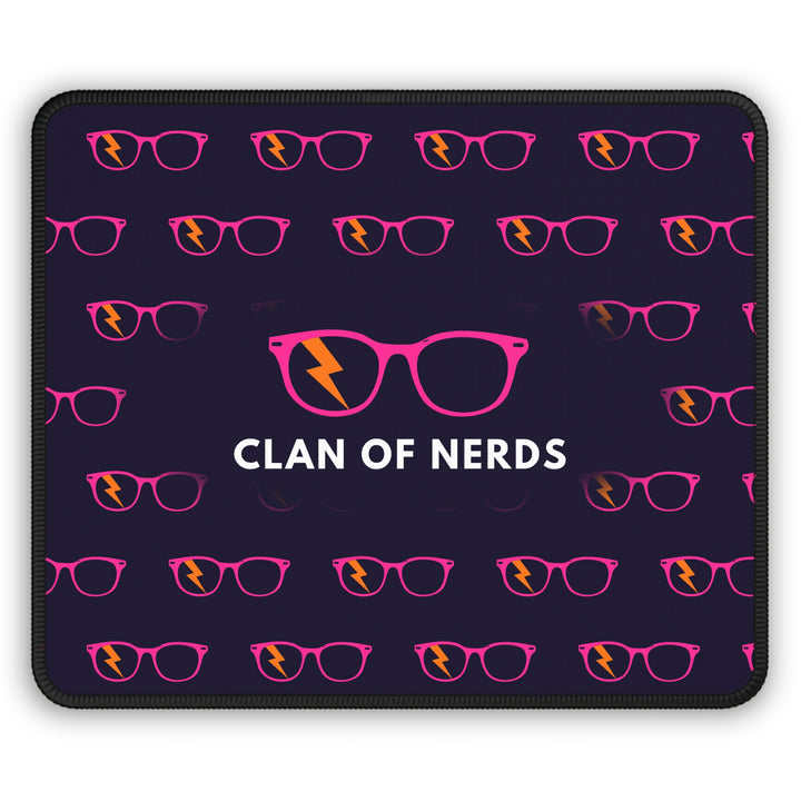 Pink/Orange Glasses Pattern Mouse Pad by Clan of Nerds