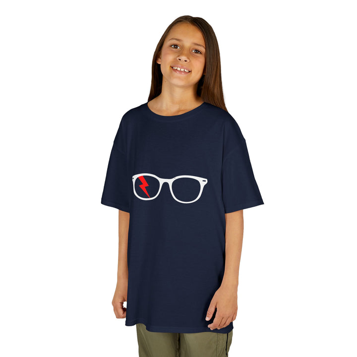 Classic Glasses Kids Tee by Clan of Nerds