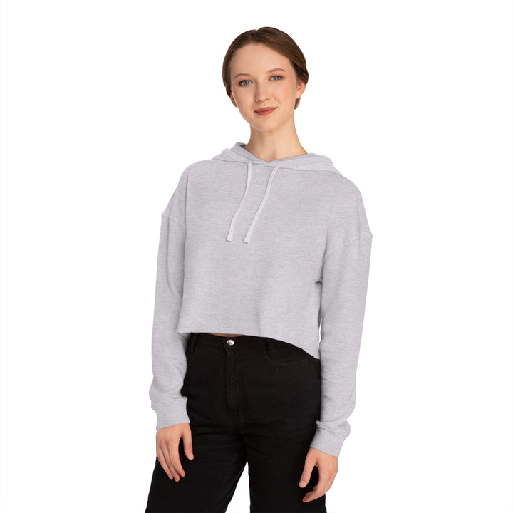 Orange/Cyan Glasses Women’s Cropped Hoodie by Clan of Nerds