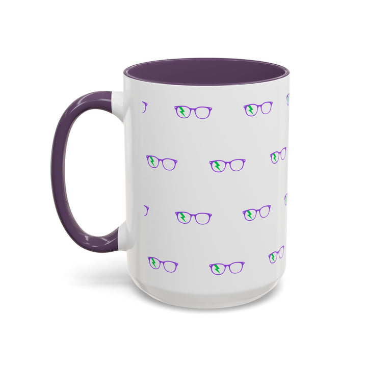 Philosopher Glasses Accent Mug by Clan of Nerds