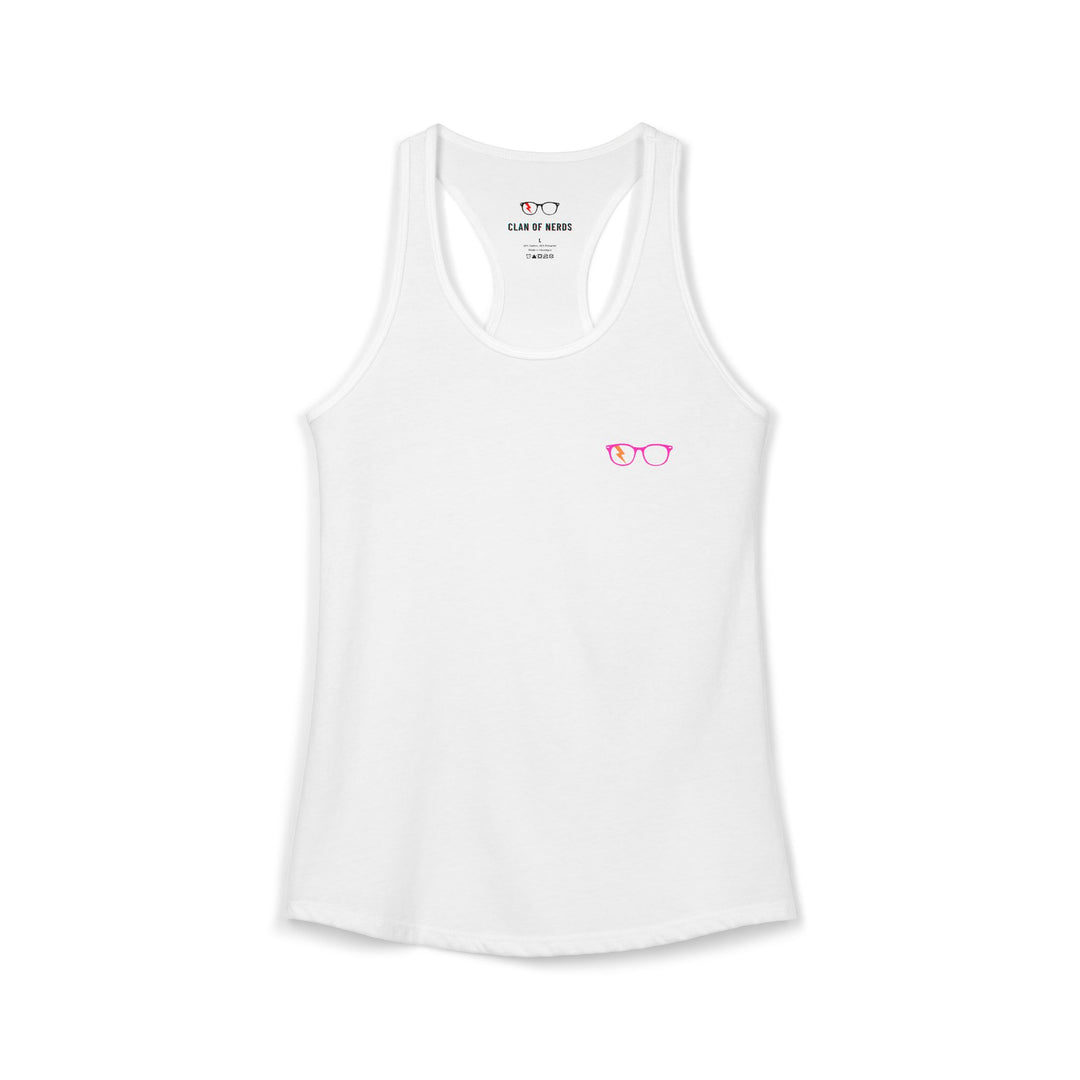 Pink/Orange Glasses Women’s Tank by Clan of Nerds