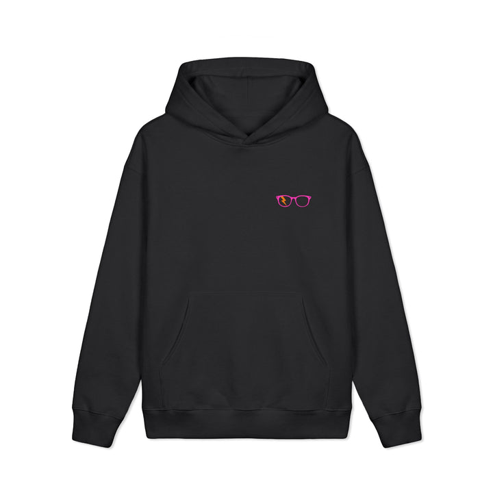 Pink/Orange Glasses Men’s Hoodie by Clan of Nerds