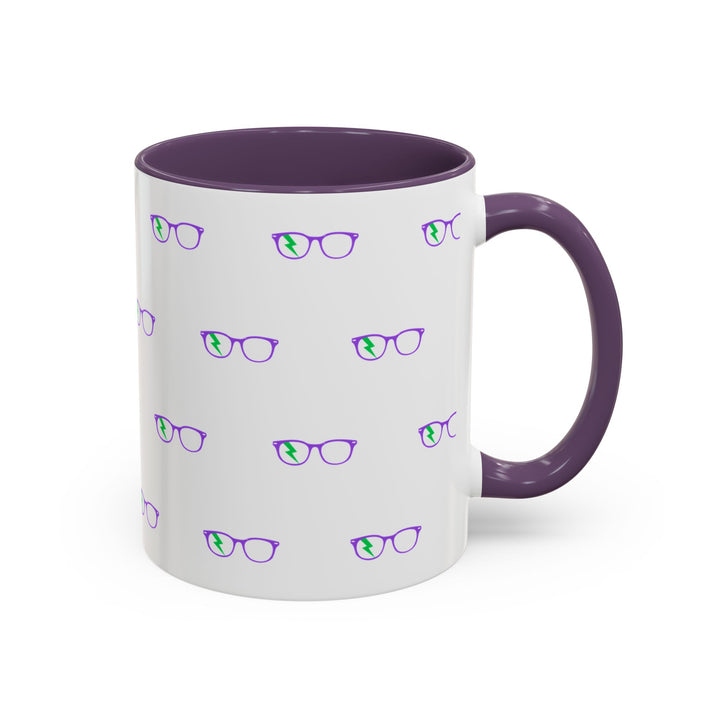 Philosopher Glasses Accent Mug by Clan of Nerds