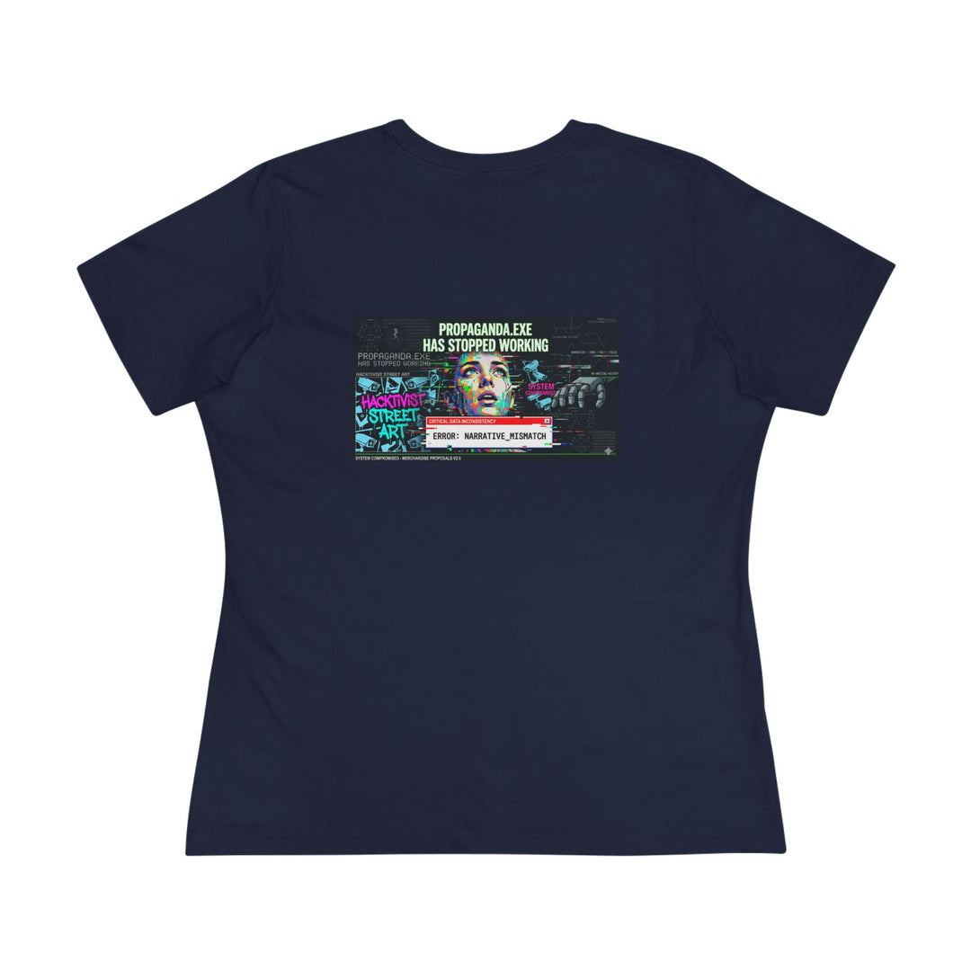 Propaganda Hacker Women’s Tee by Clan of Nerds