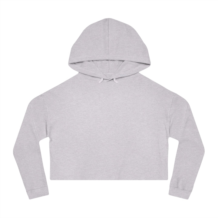 Classic Glasses Women’s Cropped Hoodie in Grey Heather