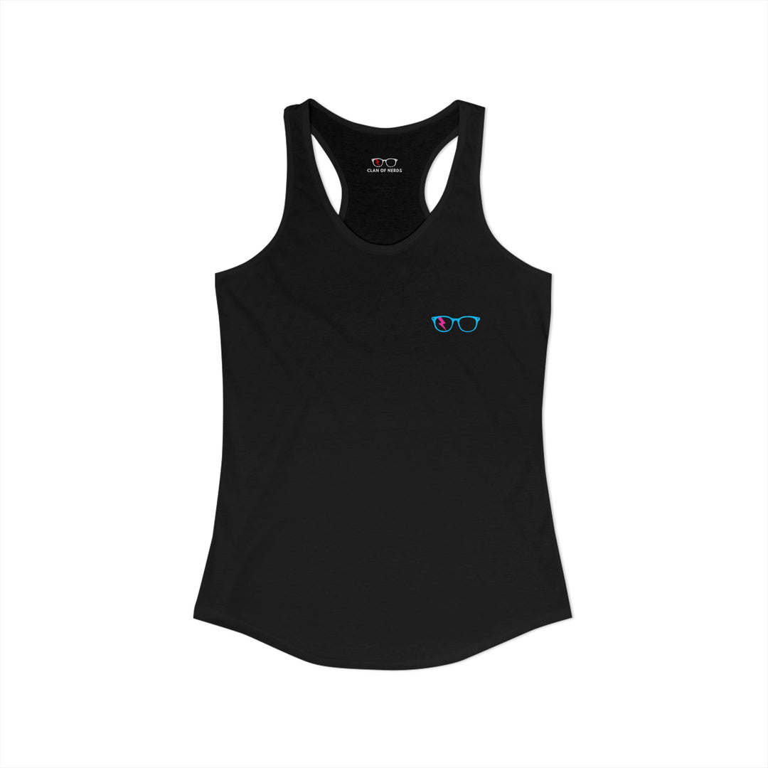 Cyan/Pink Glasses Women’s Tank by Clan of Nerds