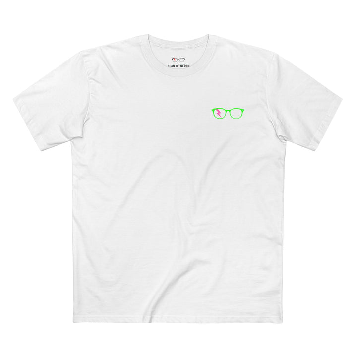 Green/Pink Glasses Men’s Tee by Clan of Nerds