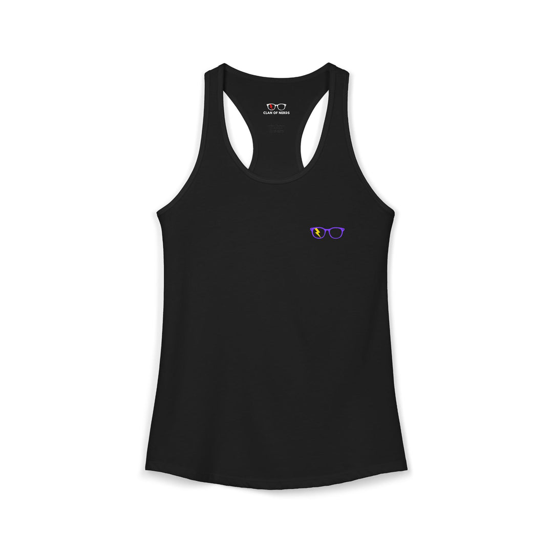 Purple/Yellow Glasses Women’s Tank by Clan of Nerds