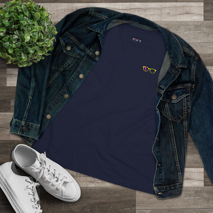 Yellow/Pink Glasses Women’s Tee by Clan of Nerds