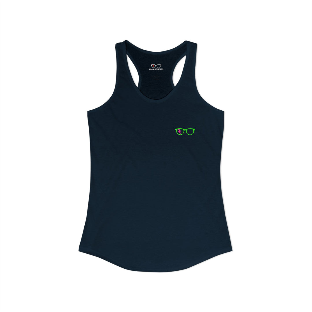 Green/Pink Glasses Women’s Tank by Clan of Nerds