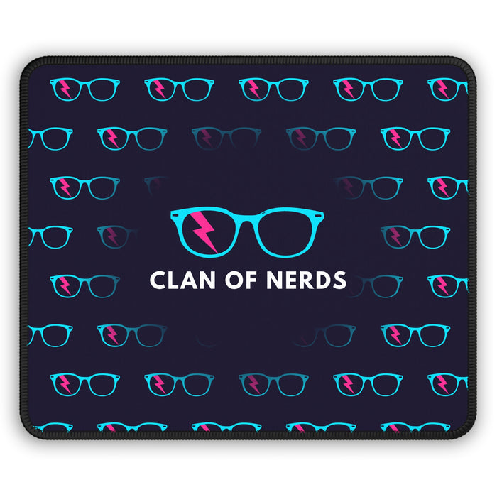 CYAN/PINK GLASSES PATTERN - MOUSE PAD