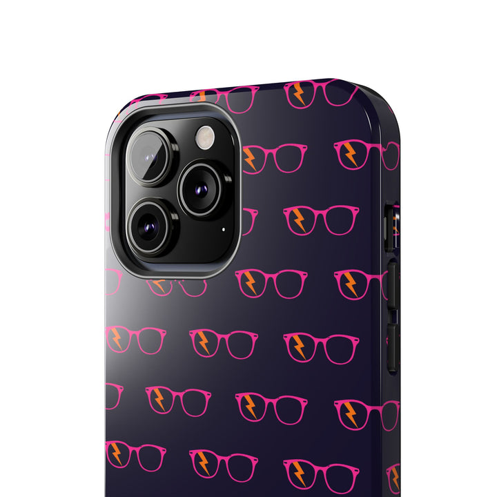 Pink/Orange Glasses Pattern Tough Phone Case by Clan of Nerds