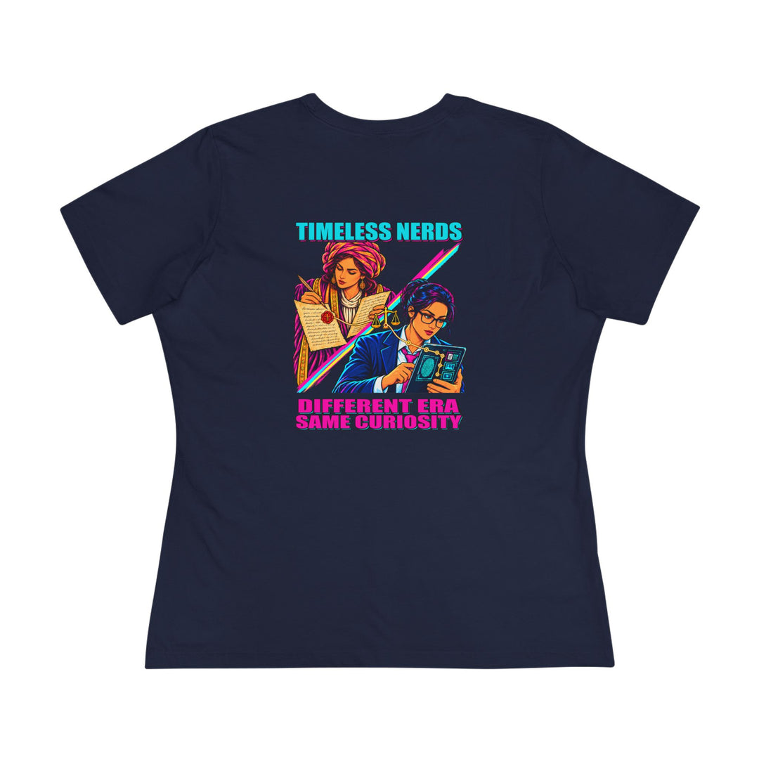 Timeless Nerds Law &amp; Justice Women’s Tee by Clan of Nerds
