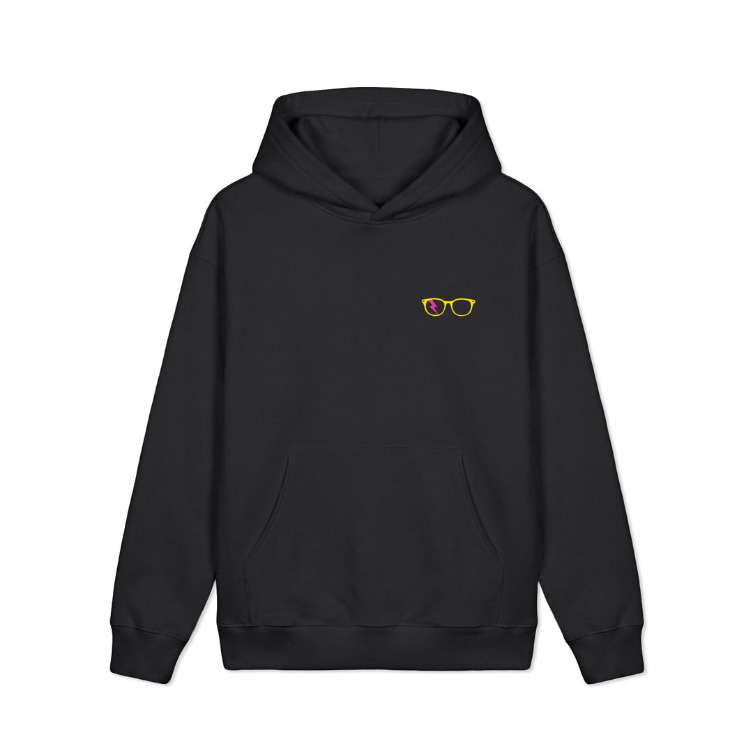 Yellow/Pink Glasses Men’s Hoodie by Clan of Nerds