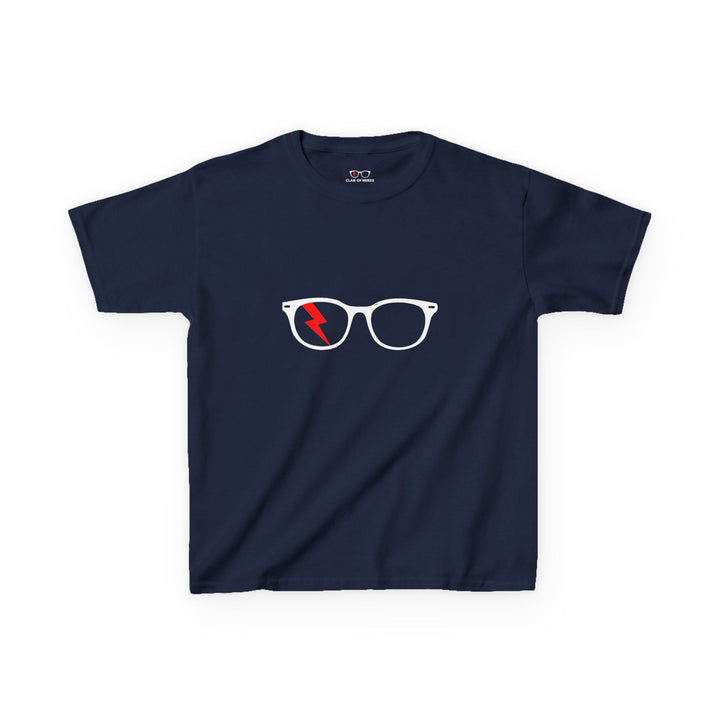 Classic Glasses Kids Tee in Navy