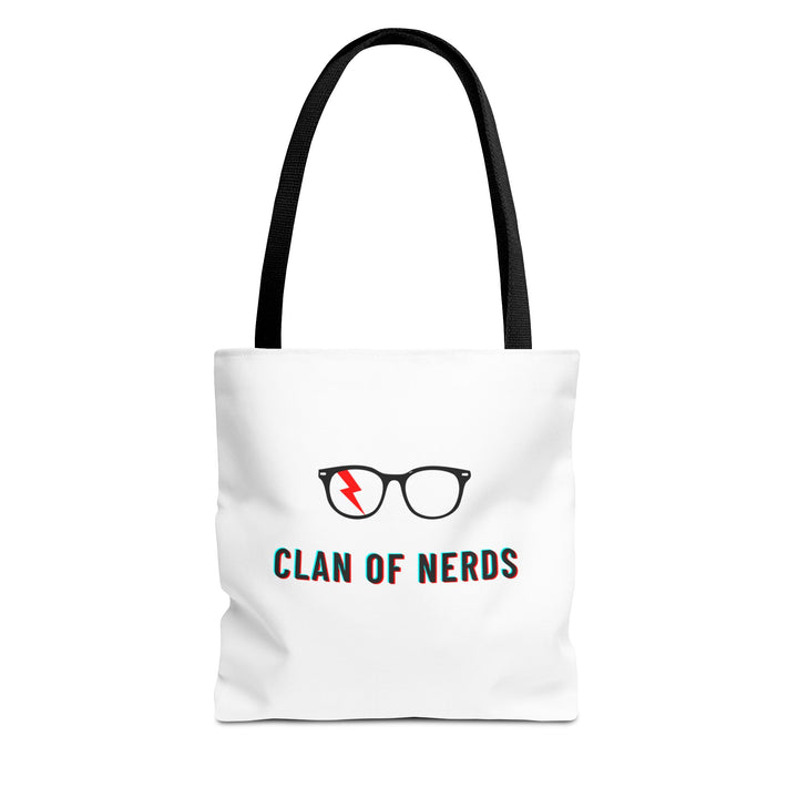 Nerd Glasses Canvas Tote in Black