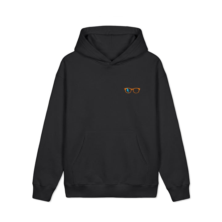 Orange/Cyan Glasses Men’s Hoodie by Clan of Nerds