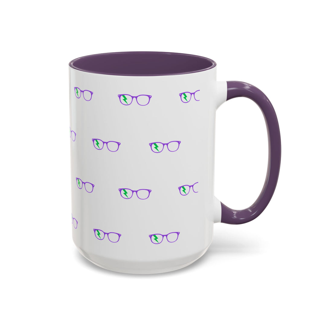 Philosopher Glasses Accent Mug by Clan of Nerds