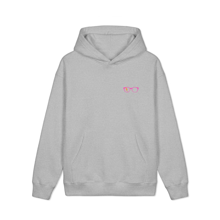 Pink/Orange Glasses Men’s Hoodie by Clan of Nerds