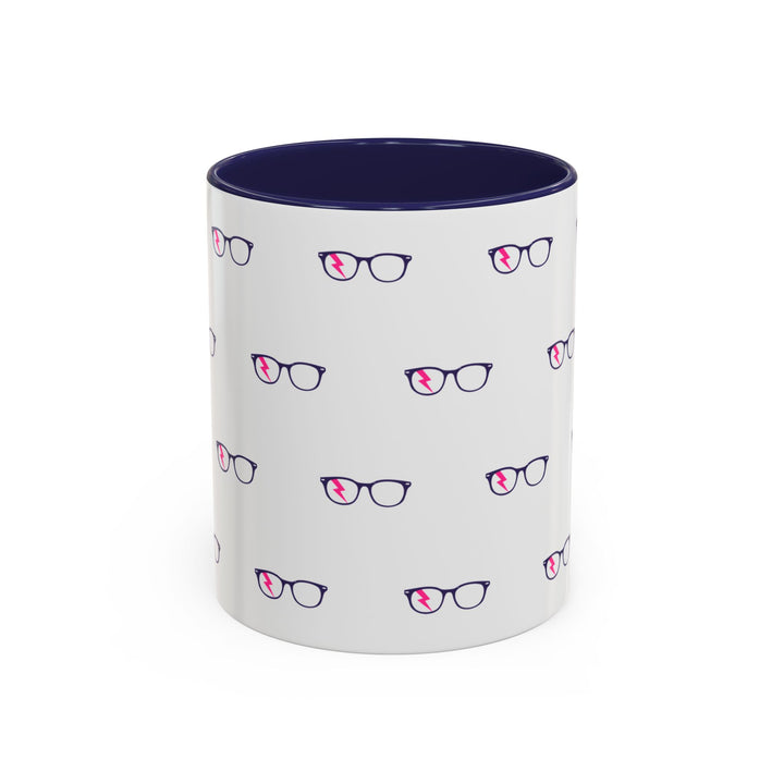 House Glasses Accent Mug in Navy