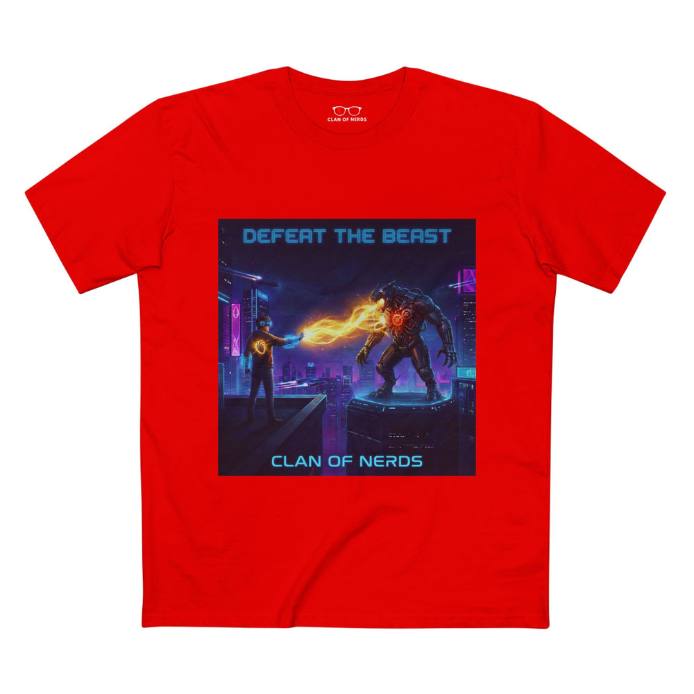 Defeat the Beast Tee in Red