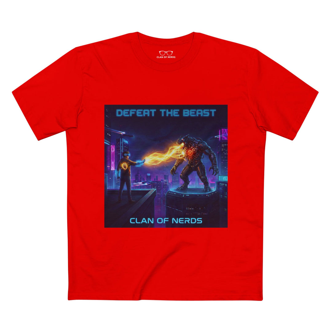 Defeat the Beast Tee in Red