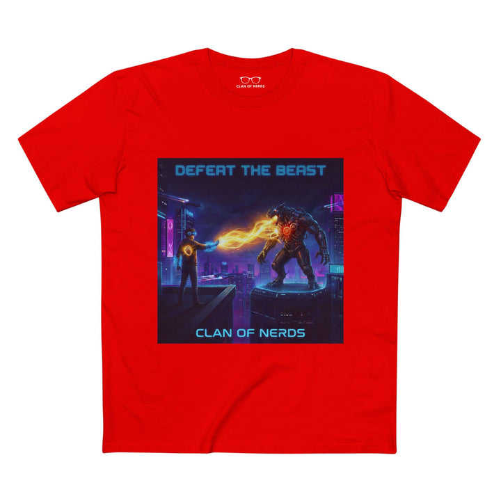 Defeat the Beast Tee in Red