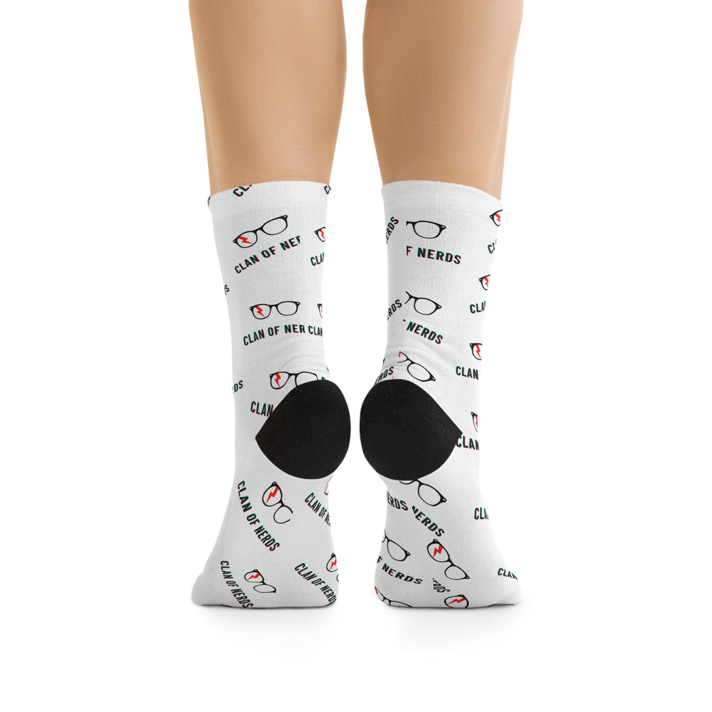 Nerd Glasses Recycled Socks by Clan of Nerds