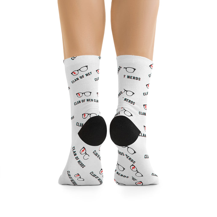 Nerd Glasses Recycled Socks by Clan of Nerds