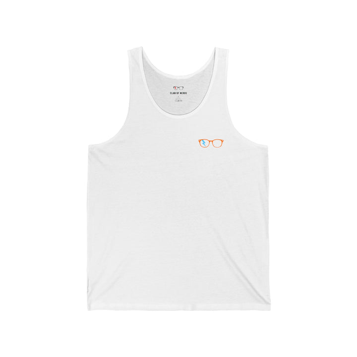 Orange/Cyan Glasses Men’s Tank by Clan of Nerds