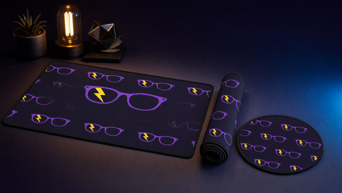 Clan of Nerds desk mats mouse pads collection banner
