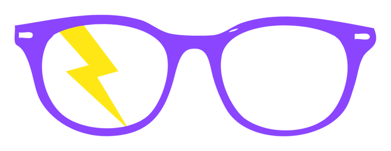 Purple / Yellow Glasses — original artwork