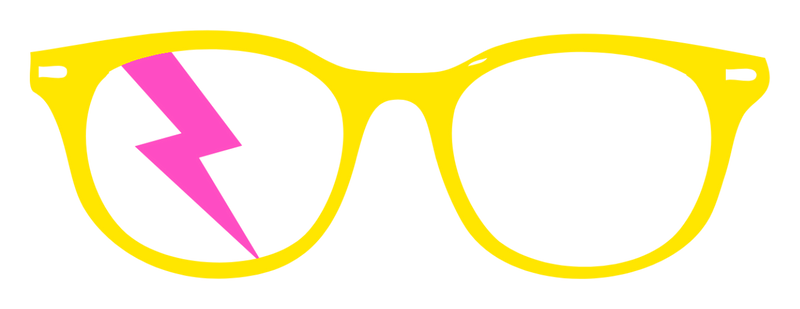 Yellow / Pink Glasses — original artwork