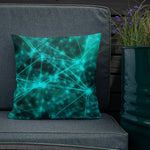 "Neon Bitcoin" Pillow