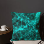 "Neon Bitcoin" Pillow