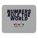 "Numbers Rule" Gray Mousepad